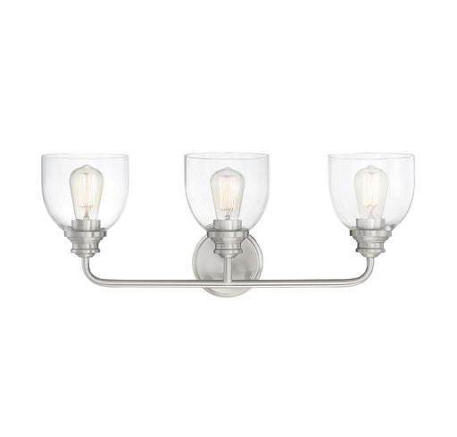 Savoy House 8-7205-3-SN Three Light Bath Bar, Satin Nickel