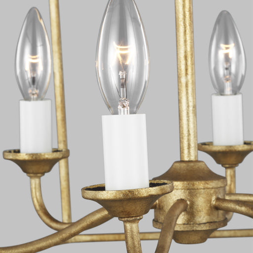 Visual Comfort Studio AC1046ADB Bantry House Six Light Chandelier, Antique Gild Alternate Image.jpg