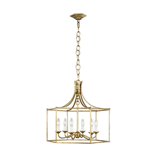 Visual Comfort Studio AC1046ADB Bantry House Six Light Chandelier, Antique Gild Main Image.jpg