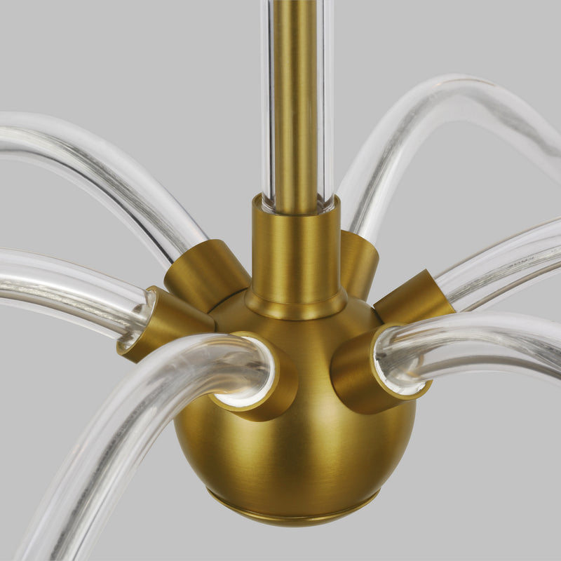 Visual Comfort Studio CC1326BBS Hanover Six Light Chandelier, Burnished Brass Alternate Image 3.jpg