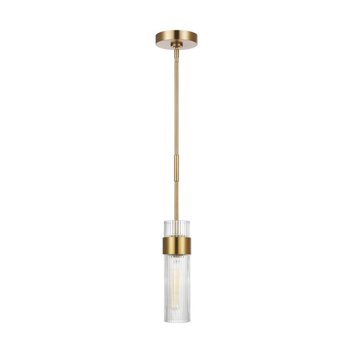 Visual Comfort Studio CP1161BBS Geneva One Light Pendant, Burnished Brass Main Image.jpg