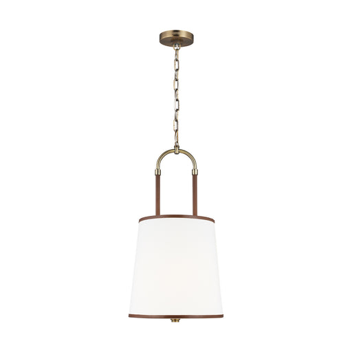 Visual Comfort Studio LP1031TWB Katie One Light Pendant, Time Worn Brass Main Image.jpg
