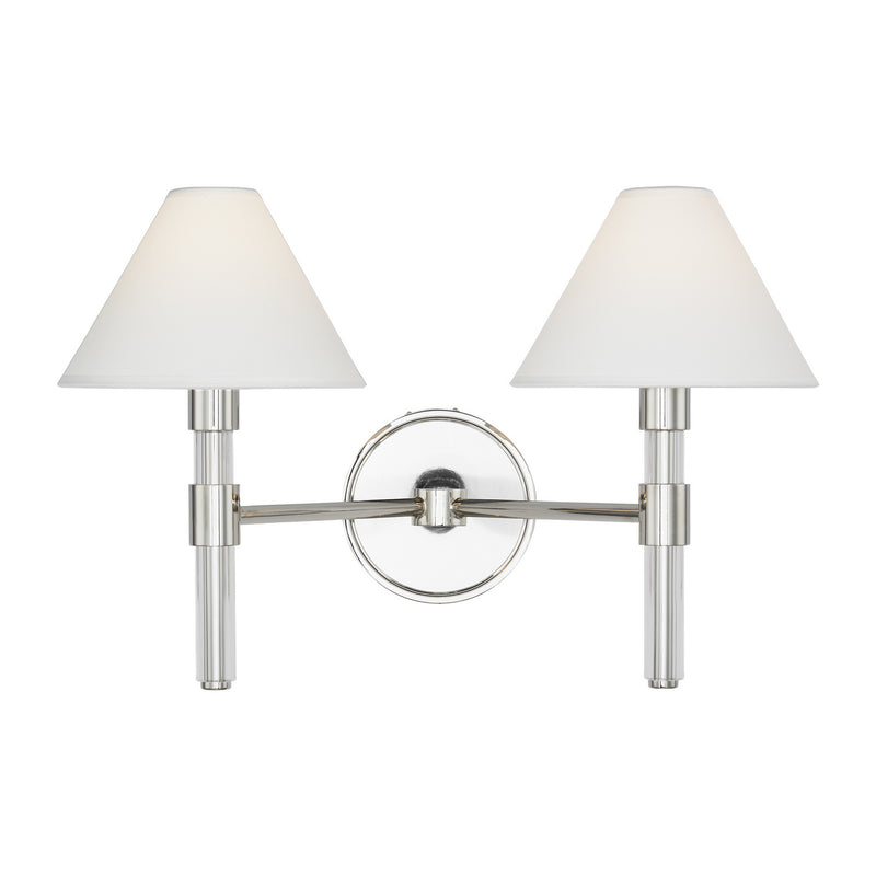 Visual Comfort Studio LV1032PN Robert Two Light Vanity, Polished Nickel Main Image.jpg