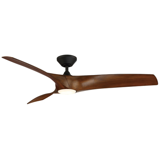 Modern Forms Fans FR-W2006-62L-MB/DK 62"Ceiling Fan, Matte Black/Distressed Koa
