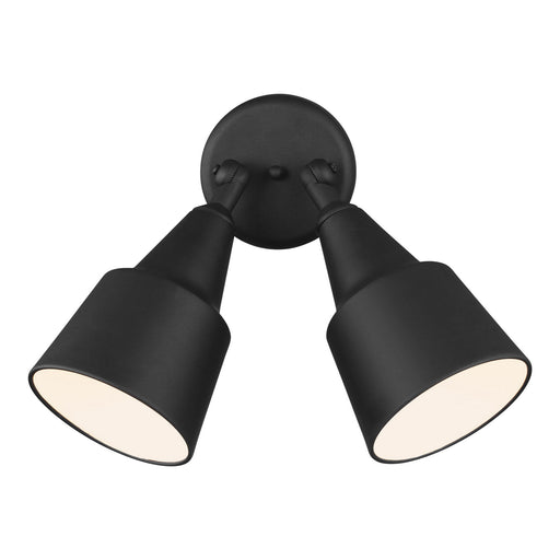 Generation Lighting 8560702-12 Flood Light Two Light Adjustable Swivel Flood Light, Black Main Image.jpg