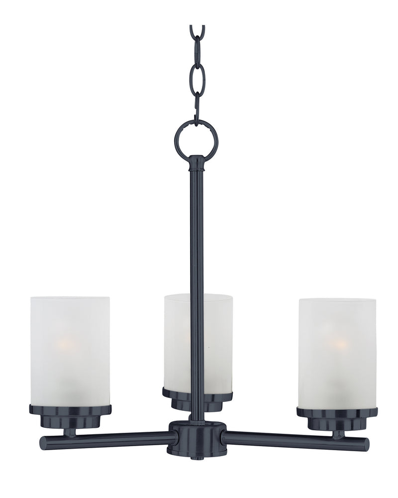 Maxim 10203FTBK Corona Three Light Chandelier, Black Main Image.jpg