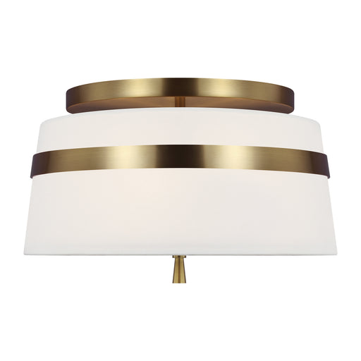 Visual Comfort Studio AF1143BBS Cordtlandt Three Light Semi-Flush Mount, Burnished Brass Main Image.jpg