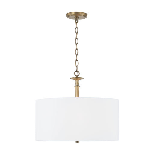 Capital Lighting 342631AD Abbie Three Light Pendant, Aged Brass Main Image.jpg