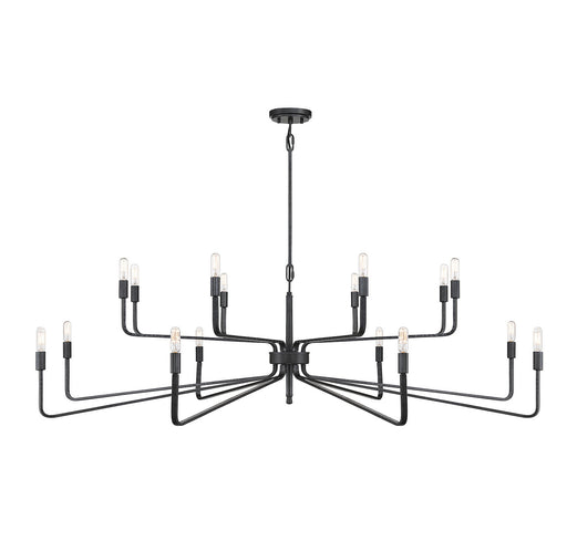 Savoy House 1-6402-16-190 16 Light Chandelier, Forged Iron