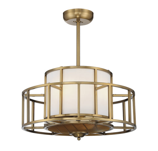 Savoy House 30-FD-126-322 LED Fan D'Lier, Warm Brass