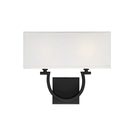 Savoy House 9-998-2-89 Two Light Wall Sconce, Matte Black