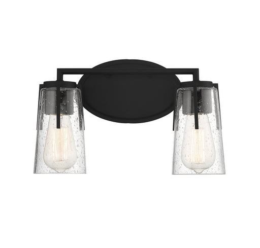 Savoy House 8-7045-2-BK Two Light Bath Bar, Black