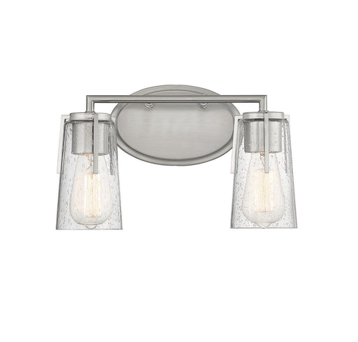 Savoy House 8-7045-2-SN Two Light Bath Bar, Satin Nickel
