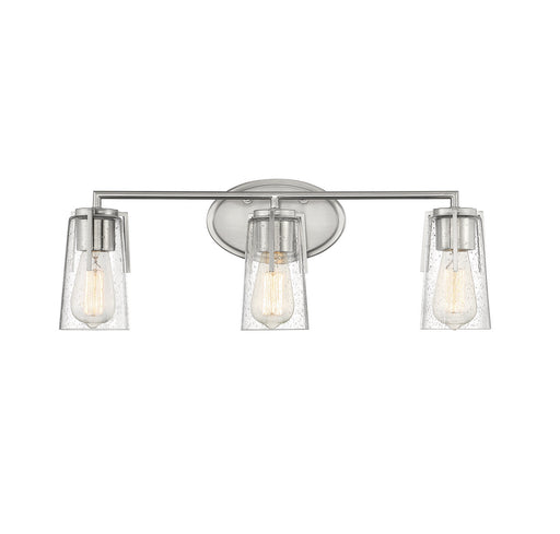 Savoy House 8-7045-3-SN Three Light Bath Bar, Satin Nickel