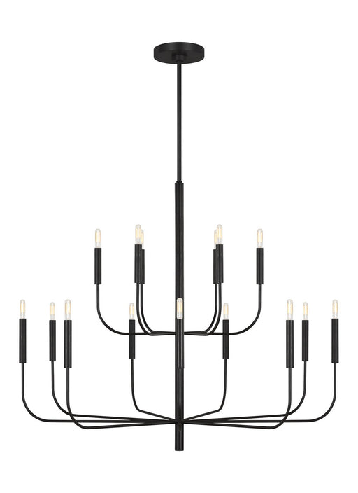 Visual Comfort Studio EC10015AI Brianna 15 Light Chandelier, Aged Iron Main Image.jpg