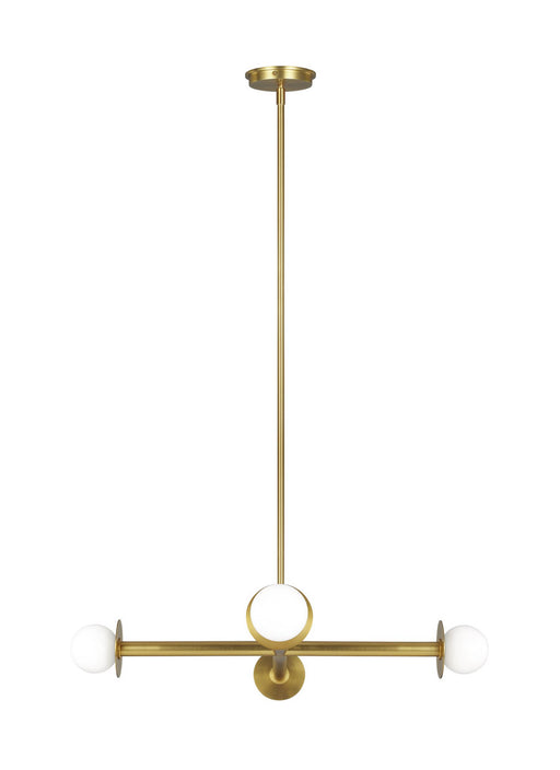 Visual Comfort Studio KC1064BBS Nodes Four Light Chandelier, Burnished Brass Main Image.jpg
