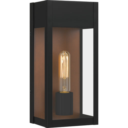 Quoizel MAE8406MBK Maren One Light Outdoor Wall Mount, Matte Black Main Image.jpg