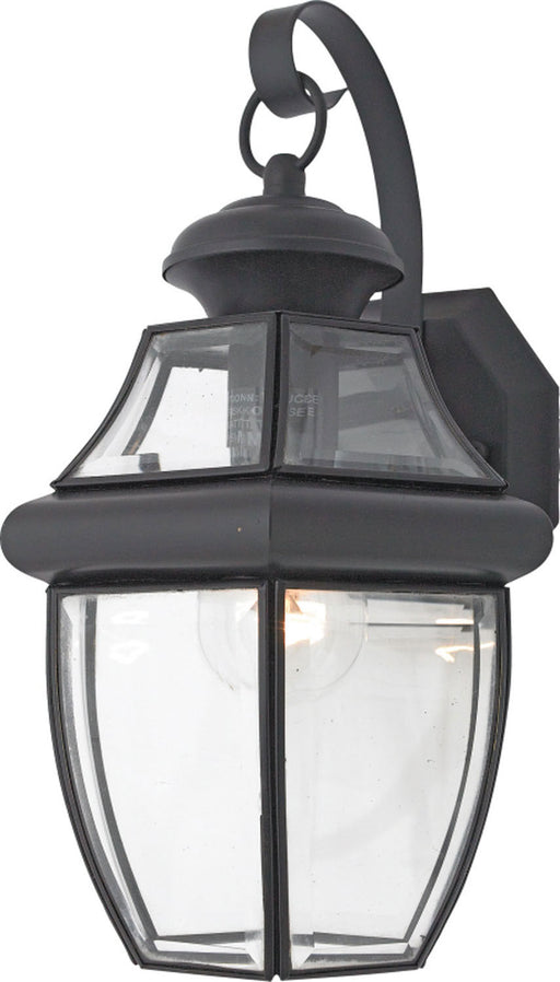 Quoizel NY8316K Newbury One Light Outdoor Wall Lantern, Mystic Black Main Image.jpg
