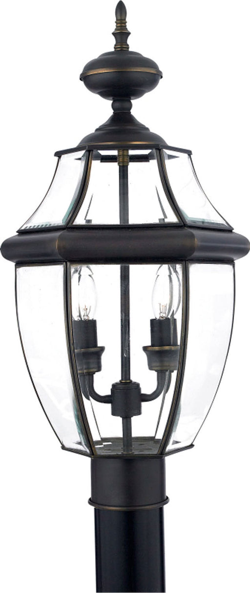 Quoizel NY9042Z Newbury Two Light Outdoor Post Mount, Medici Bronze Main Image.jpg