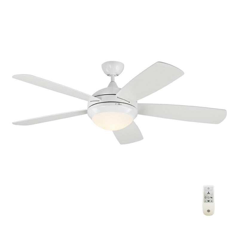 Generation Lighting 5DISM52RZWD Discus 52"Ceiling Fan, Matte White Alternate Image.jpg