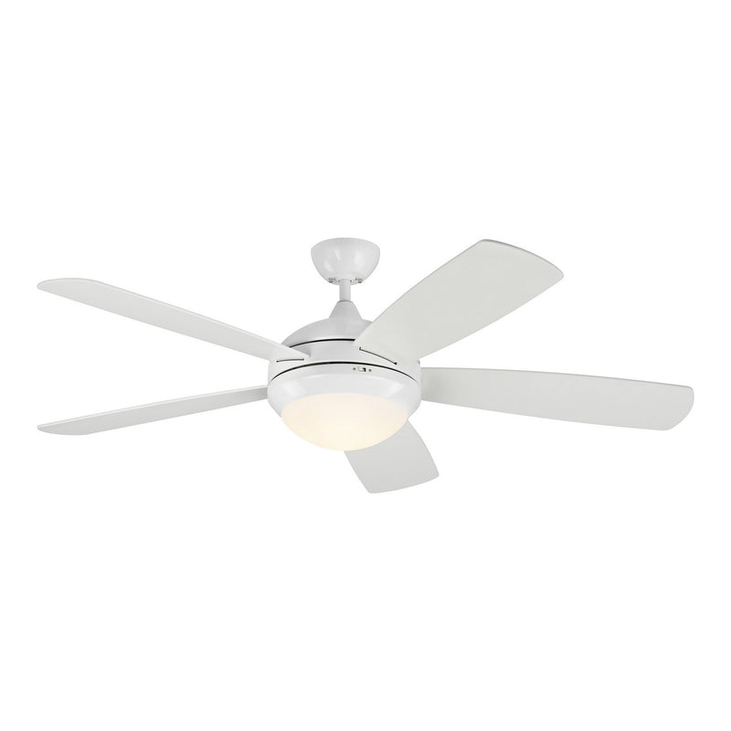 Generation Lighting 5DISM52RZWD Discus 52"Ceiling Fan, Matte White Main Image.jpg