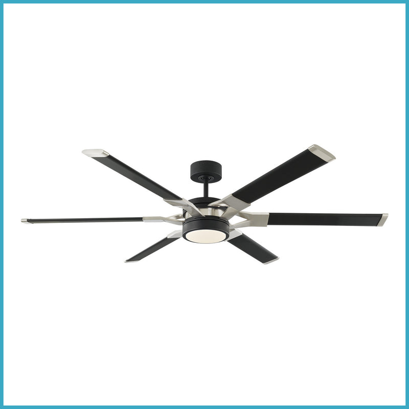 Visual Comfort Fan 6LFR62MBKD Loft 62 Ceiling Fan, Midnight Black Main Image.jpg