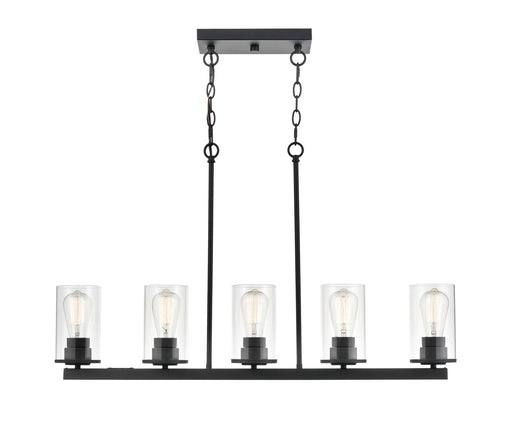 Millennium 2725-MB Verlana Five Light Pendant, Matte Black Main Image.jpg
