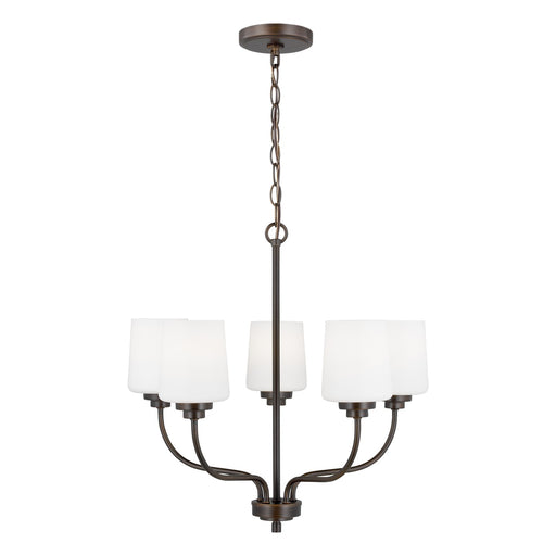 Generation Lighting 3102805-710 Windom Five Light Chandelier, Bronze Main Image.jpg