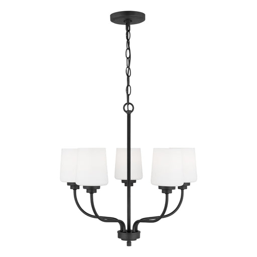 Generation Lighting 3102805EN3-112 Windom Five Light Chandelier, Midnight Black Main Image.jpg