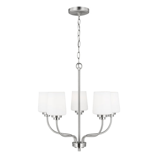 Generation Lighting 3102805EN3-962 Windom Five Light Chandelier, Brushed Nickel Main Image.jpg