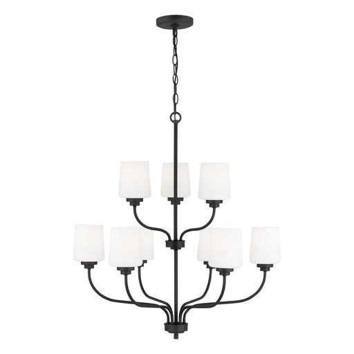 Generation Lighting 3102809EN3-112 Windom Nine Light Chandelier, Midnight Black Main Image.jpg