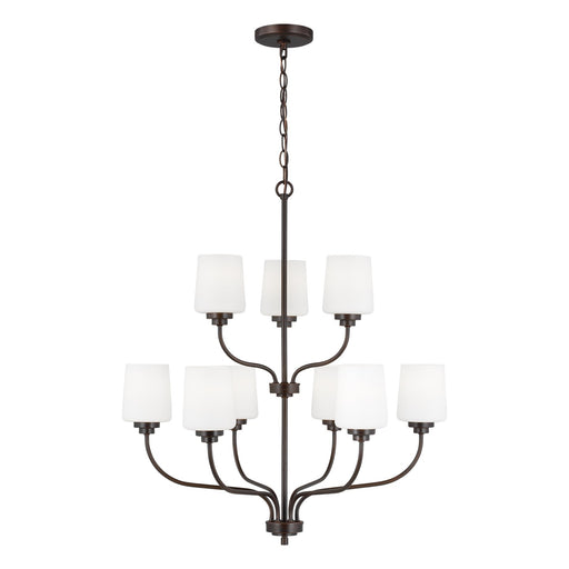 Generation Lighting 3102809EN3-710 Windom Nine Light Chandelier, Bronze Main Image.jpg
