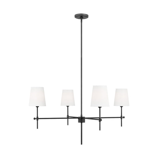 Visual Comfort Studio 3287204-112 Baker Four Light Chandelier, Midnight Black Main Image.jpg