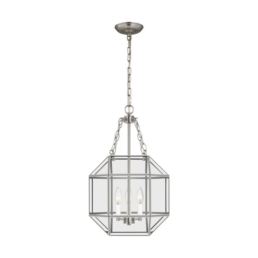 Visual Comfort Studio 5179403-962 Morrison Three Light Lantern, Brushed Nickel Main Image.jpg