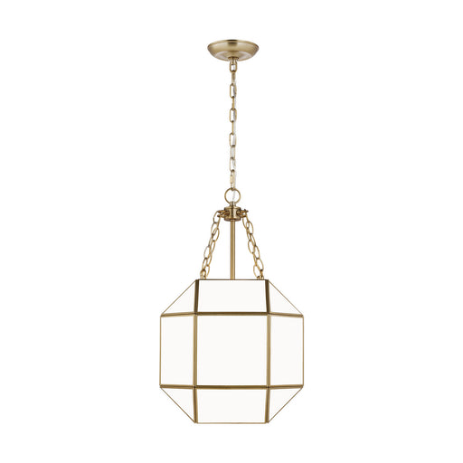 Visual Comfort Studio 5179453-848 Morrison Three Light Lantern, Satin Brass Main Image.jpg