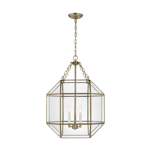 Visual Comfort Studio 5279403-848 Morrison Three Light Lantern, Satin Brass Main Image.jpg