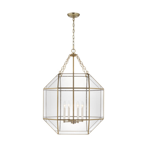 Visual Comfort Studio 5279404EN-848 Morrison Four Light Lantern, Satin Brass Main Image.jpg