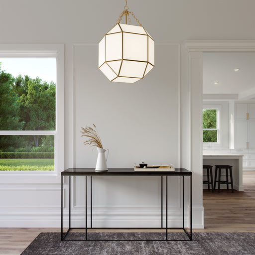 Visual Comfort Studio 5279453-848 Morrison Three Light Lantern, Satin Brass Alternate Image.jpg
