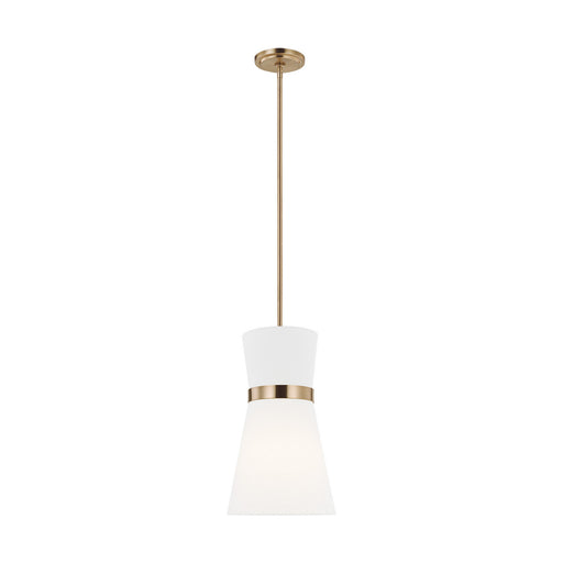 Visual Comfort Studio 6590501-848 Clark One Light Pendant, Satin Brass Main Image.jpg