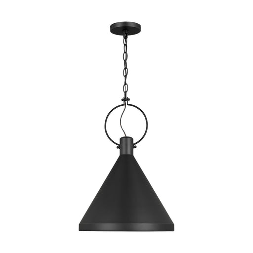 Visual Comfort Studio 6684901-112 Lyon One Light Pendant, Midnight Black Main Image.jpg