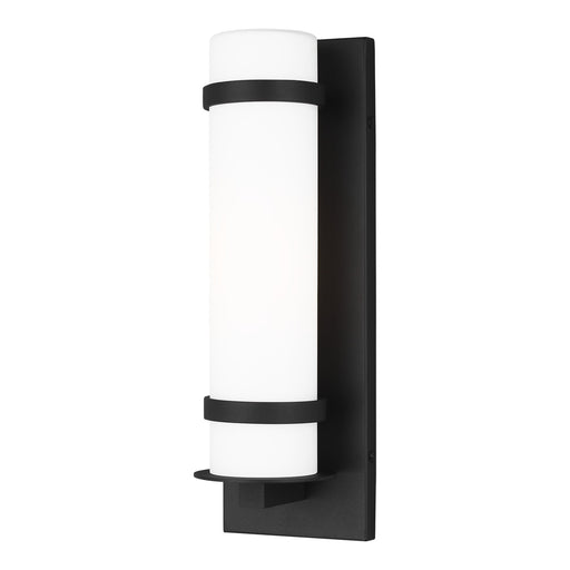 Generation Lighting 8518301-12 Alban One Light Outdoor Wall Lantern, Black Main Image.jpg