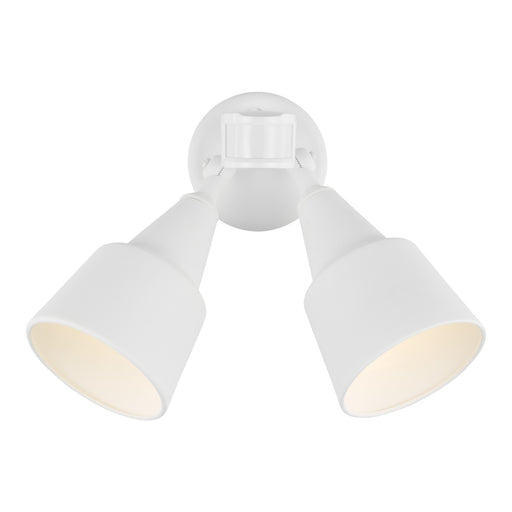Generation Lighting 8560702PMEN3-15 Flood Light Two Light Flood with Photo and Motion Sensor, White Main Image.jpg