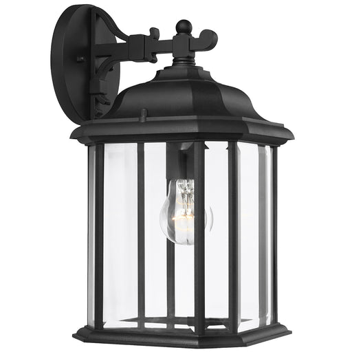 Generation Lighting 84031-12 Kent One Light Outdoor Wall Lantern, Black Main Image.jpg