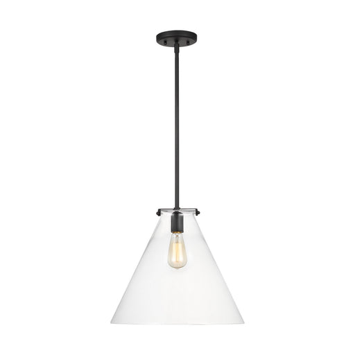 Visual Comfort Studio 6592101-112 Kate One Light Pendant, Midnight Black Main Image.jpg