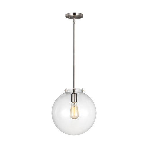 Visual Comfort Studio 6692101-962 Kate One Light Pendant, Brushed Nickel Main Image.jpg