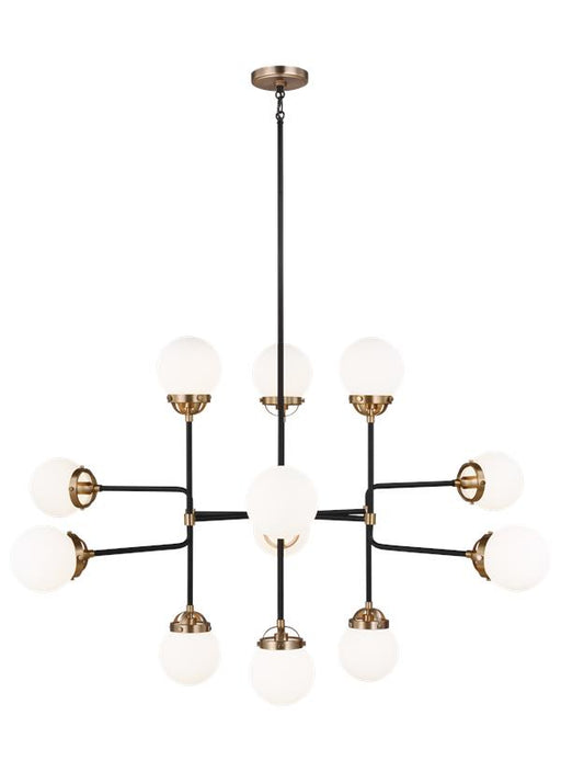 Visual Comfort Studio 3187912-848 Cafe 12 Light Chandelier, Satin Brass Main Image.jpg