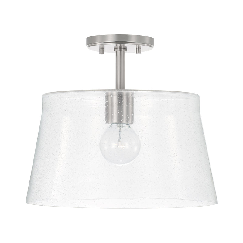 Capital Lighting 246911BN Baker One Light Pendant, Brushed Nickel Main Image.jpg
