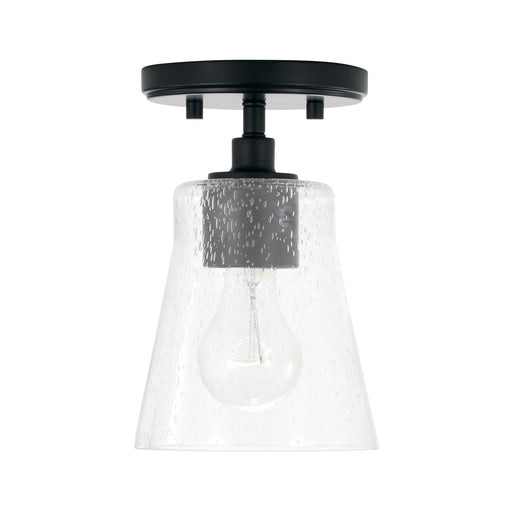 Capital Lighting 346911MB-533 Baker One Light Pendant, Matte Black Main Image.jpg
