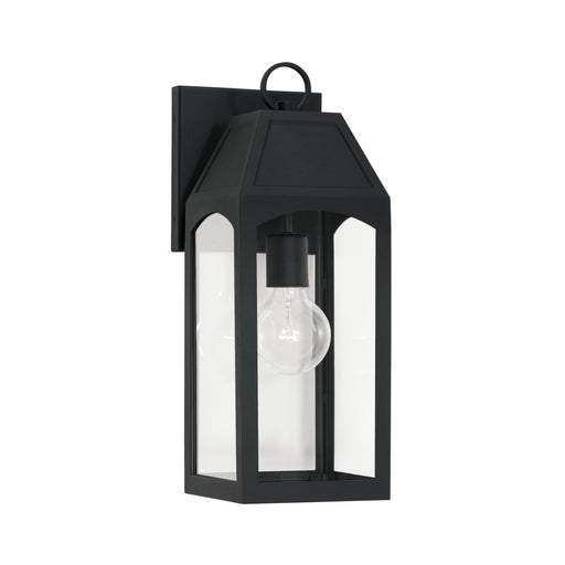 Capital Lighting 946311BK Burton One Light Outdoor Wall Lantern, Black Main Image.jpg