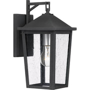 Quoizel STNL8407MB Stoneleigh One Light Outdoor Wall Mount, Mottled Black Main Image.jpg